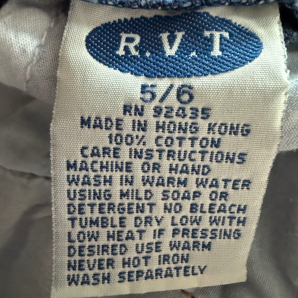 RVT Cargo Maxi Skirt Blue Denim Jean Vintage 5/6 A Line Pockets Y2K Style - Picture 6 of 6